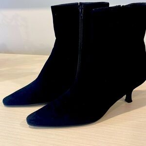 Stuart Weitzman black suede boots
